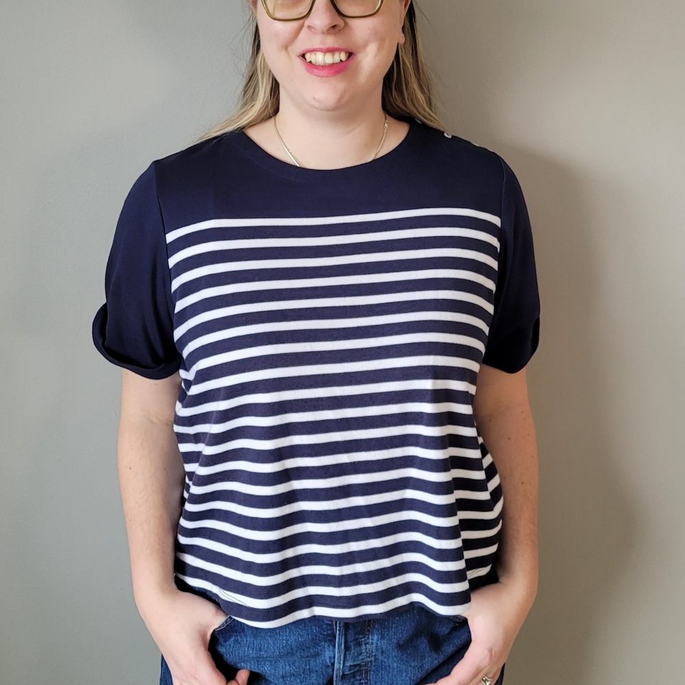Blue Breton stripe tee